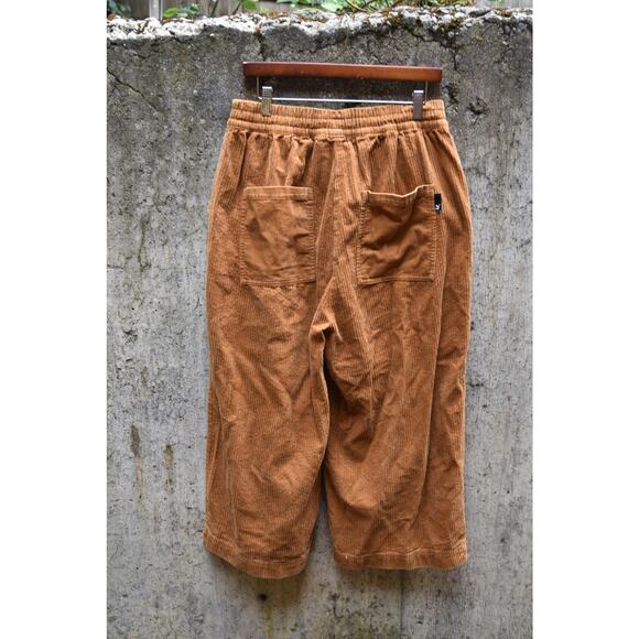Puma Corduroy Wide Leg Pants in Caramel Brown – Size L - Picture 2 of 5